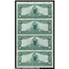 Image 2 : New York, NY - $10-$10-$10-$10 1902 Plain Back Fr. 633 Seventh Avenue NB Ch. # 11844 Uncut SheetOne.