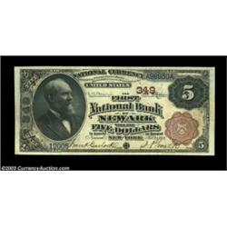 Newark, NY - $5 1882 Brown Back Fr. 466 The First NB Ch. # 349A lovely example which is the only $5.