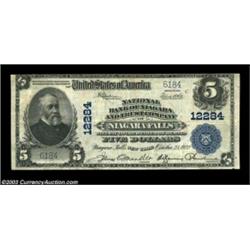Niagara Falls, NY - $5 1902 Plain Back Fr. 609 NB of Niagara & TC of Niagara Falls Ch. # 12284The se