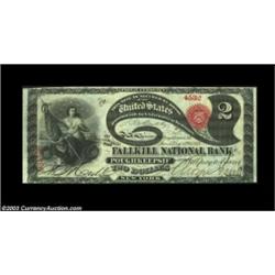 Poughkeepsie, NY - $2 Original Fr. 387 The Fallkill NB Ch. # 659The other of this consecutive pair,.