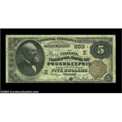Poughkeepsie, NY - $5 1882 Brown Back Fr. 467 The Fallkill National Bank Ch. # (E)659An interesting.