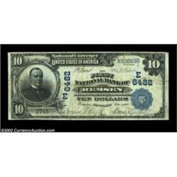 Remsen, NY - $10 1902 Plain Back Fr. 624 The First NB Ch. # (E)6482A very scarce Oneida County bank.