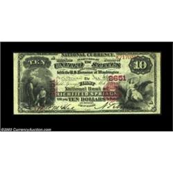 Richfield Springs, NY - $10 1875 Fr. 420 The First NB Ch. # 2651One of the last banks in New York to