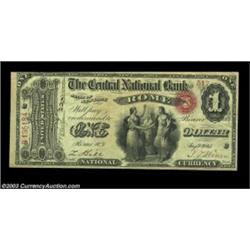 Rome, NY - $1 Original Fr. 380 The Central NB Ch. # 1376A scarcer Rome bank which issued only until.