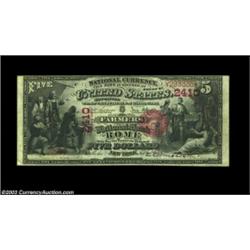 Rome, NY - $5 1875 Fr. 404 The Farmers NB Ch. # 2410A high grade First Charter from this Rome bank..