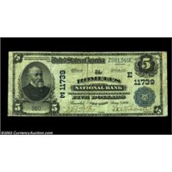 Romulus, NY - $5 1902 Plain Back Fr. 607 The Romulus NB Ch. # (E)11739A great New York rarity from a