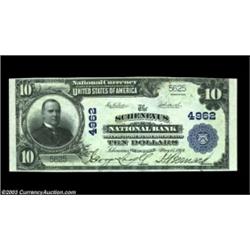 Schenevus, NY - $10 1902 Plain Back Fr. 631 The Schenevus NB Ch. # 4962A beautiful note which shows.