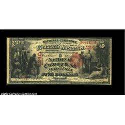 Seneca Falls, NY - $5 1875 Fr. 401 The National Exchange Bank Ch. # 1240The census shows two notes r