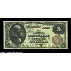 Seneca Falls, NY - $5 1882 Brown Back Fr. 467 The Exchange NB Ch. # 3329A nice $5 Brown Back, a type