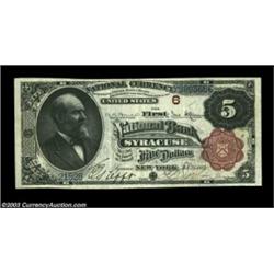 Syracuse, NY - $5 1882 Brown Back Fr. 466 The First NB Ch. # 6One picture is truly worth a thousand.