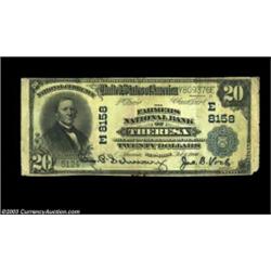 Theresa, NY - $20 1902 Plain Back Fr. 651 The Farmers NB Ch. # (E)8158A very rare bank in large size