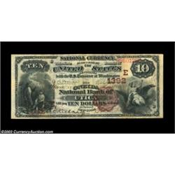 Utica, NY - $10 1882 Brown Back Fr. 481 The Oneida NB of Utica Ch. # (E)1392A decent Brown Back from