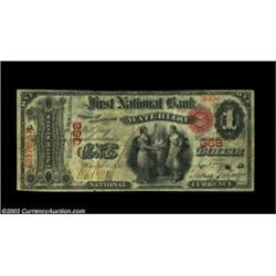 Waterloo, NY - $1 Original Fr. 380 The First NB Ch. # 368Only ace we've handled from this scarce Sen
