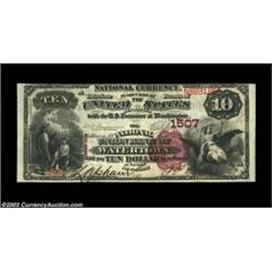Watertown, NY - $10 1882 Brown Back Fr. 482 The National Union Bank Ch. # 1507A scarcer Watertown ba
