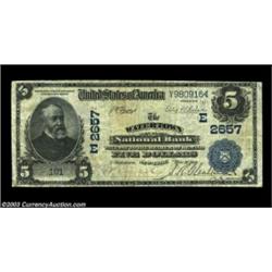 Watertown, NY - $5 1902 Date Back Fr. 590 The Watertown NB Ch. # (E)2657Evenly circulated Fine-Very.
