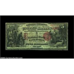Waterville, NY - $5 1875 Fr. 401 The NB of Waterville Ch. # 1361Despite a long and rather prolific i