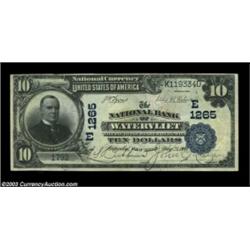 Watervliet, NY - $10 1902 Plain Back Fr. 624 NB of Watervliet Ch. #(E) 1265This is the second title.