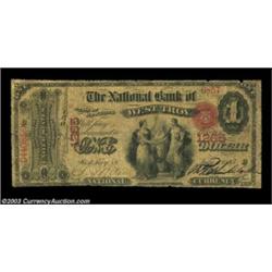 West Troy, NY - $1 Original Fr. 380 The NB of West Troy Ch. # 1265This bank's original issuing locat
