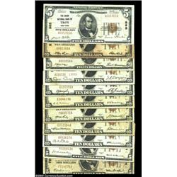 A Grouping of New York State Nationals from the 1929 SeriesTroy, NY - $5 1929 Ty. 1 Union NB Ch. # 9