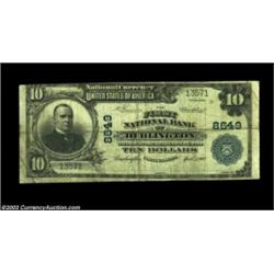 Burlington, NC - $10 1902 Plain Back Fr. 626 The First NB Ch. # 8649Only bank in this Alamance Count