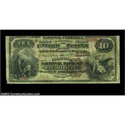 Charlotte, NC - $10 1882 Brown Back Fr. 487 The Commercial NB Ch. # 2135This is not a rare bank, but