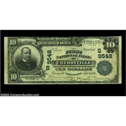 Cherryville, NC - $10 1902 Plain Back Fr. 626 The First NB Ch. # (S)9548Large notes only from this s