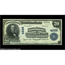 Elizabeth City, NC - $20 1902 Plain Back Fr. 658 The First & Citizens NB Ch. # 4628One of the many u