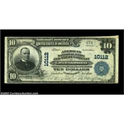 Greensboro, NC - $10 1902 Plain Back Fr. 628 American NB & TC Ch. # 10112The last title used by the.