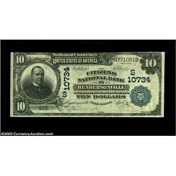 Hendersonville, NC - $10 1902 Date Back Fr. 623 The Citizens NB Ch. # (S)10734A very nice example fr