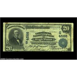 High Point, NC - $20 1902 Plain Back Fr. 653 The Commercial NB Ch. # (S)4568Version with the regiona
