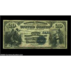 Kings Mountain, NC - $20 1882 Value Back Fr. 581 The First NB Ch. # (S)5451An exceptionally rare den