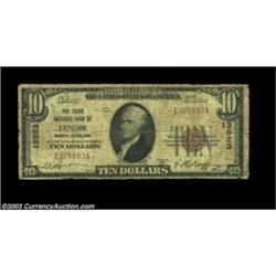 Lenoir, NC - $10 1929 Ty. 1 Union NB of Lenoir Ch. # 13523An extremely rare Caldwell County bank tha