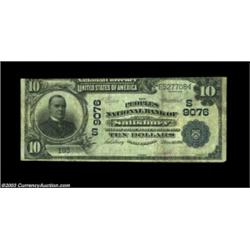 Salisbury, NC - $10 1902 Date Back Fr. 618 Peoples NB of Salisbury Ch. # (S)9076A rare large size-on