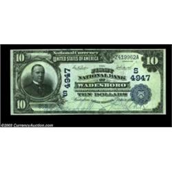Wadesboro, NC - $10 1902 Date Back Fr. 623 The First NB Ch. # (S)4947Common in small size but very s