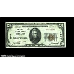 Bellaire, OH - $20 1929 Ty. 1 First NB of Bellaire Ch. # 1944An otherwise fully original Choice Abou