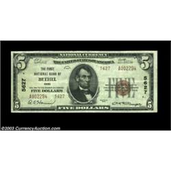 Bethel, OH - $5 1929 Ty. 2 FNB of Bethel Ch. # 5627A scarcer Clermont County note with the added sig