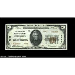 Columbus, OH - $20 1929 Ty. 2 Huntington NB of Columbus Ch. # 7745A nice Gem Crisp Uncirculated Type