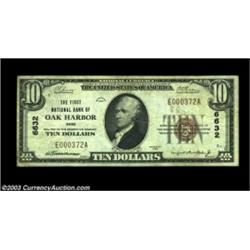 Oak Harbor, OH - $10 1929 Ty. 1 The First NB Ch. # 6632A tough note from the only bank to issue in t