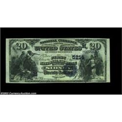 Sidney, OH - $20 1882 Date Back Fr. 555 FNB of Sidney Ch. # 5214High grade $20 Second Charter Date B