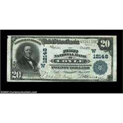 Coyle, OK - $20 1902 Plain Back Fr. 661 The First NB Ch. # (W)12148A high grade example from this ve