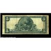 Image 2 : Grove, OK - $5 1902 Plain Back Fr. 602 The First NB Ch. # (W)10119A rare note from this small one ba