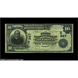 Altoona, PA - $10 1902 Plain Back Fr. 624 FNB of Altoona Ch. #(E) 247Altoona's earliest chartered no