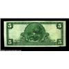 Image 2 : Bedford, PA - $5 1902 Red Seal Fr. 587 The First NB Ch. # (E)3089This high grade example is the sole
