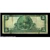 Image 2 : Bloomsburg, PA - $5 1902 Plain Back Fr. 606 The Bloomsburg NB Ch. # (E)5211Large notes only from thi