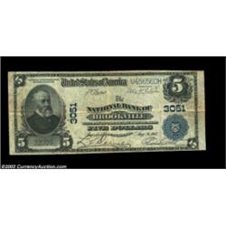 Brookville, PA - $5 1902 Plain Back Fr. 598 The NB of Brookville Ch. # 3051A tougher western Pennsyl