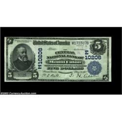 Mount Union, PA - $5 1902 Date Back Fr. 594 Central NB of Mount Union Ch. # (E)10206A bright, crisp,