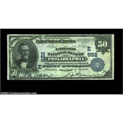 Philadelphia, PA - $50 1902 Date Back Fr. 667 The Girard NB Ch. # (E)592High denomination examples f