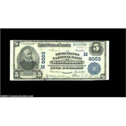 Watertown, WI - $5, $10 1902 Plain Back Fr. 600, 626 The Merchants NB Ch. # 9003Two pieces, the $5 E