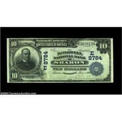 Sharon, PA - $10 1902 Date Back Fr. 618 McDowell NB of Sharon Ch. # (E)8764Very Fine-Extremely Fine,