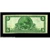 Image 2 : Warren, PA - $5 1902 Plain Back Fr. 598 The First NB Ch. # 520A high grade large example. Extremely.